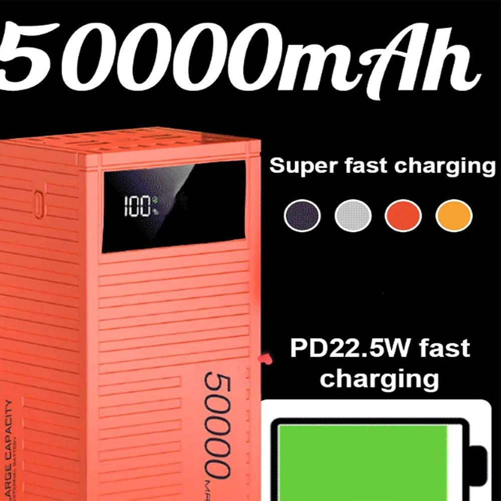 Nouvelle batterie externe à charge ultra rapide 66 W 50 000 mAh
