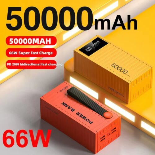 Nouvelle batterie externe à charge ultra rapide 66 W 50 000 mAh
