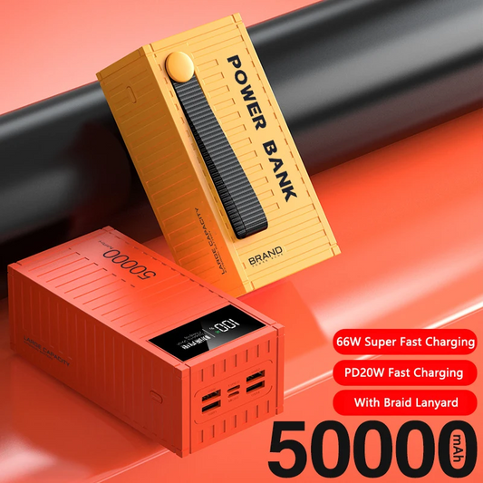 Nouvelle batterie externe à charge ultra rapide 66 W 50 000 mAh